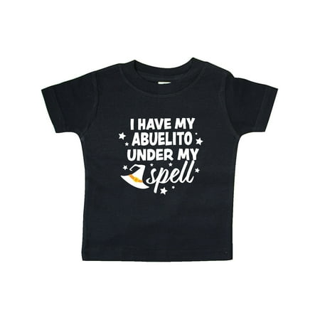 

Inktastic I Have My Abuelito Under My Spell with Cute Witch Hat Gift Baby Boy or Baby Girl T-Shirt