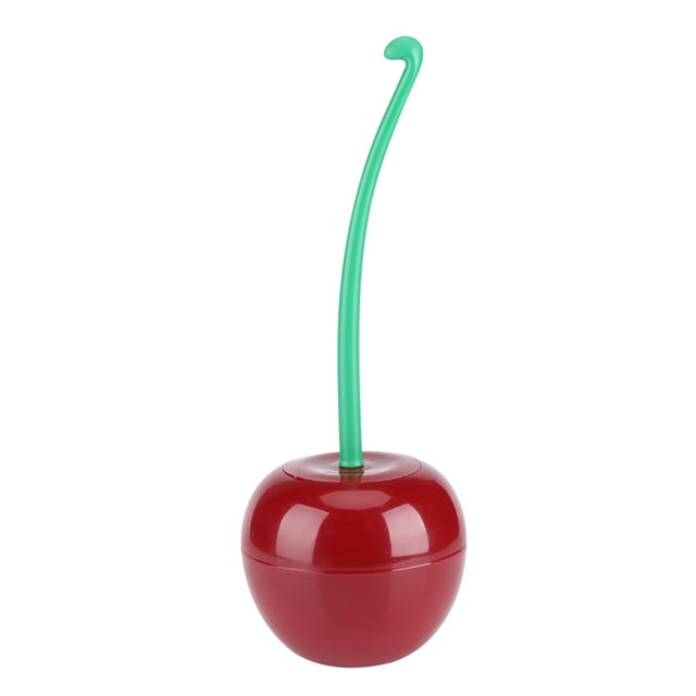 Juego de Portaescobillas para Inodoro con Forma de Cereza Cabezal de Cepillo para Inodoro Flexible para una Limpieza a Fondo Cepillo para Fregar para Inodoro ANGGREK Otros