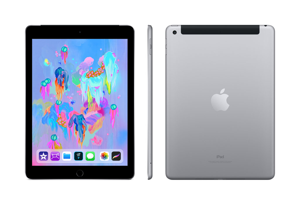 Apple 9.7-inch iPad (6th Gen) Wi-Fi + Cellular 128GB - image 2 of 5
