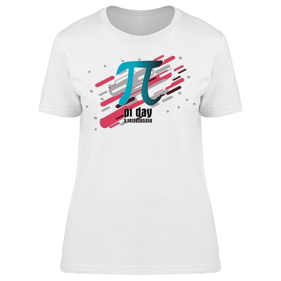 Pi Day Banner Style Sport Event T-Shirt Women -Image by Shutterstock, Female Large