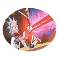 thumbnail image 1 of Falda para árbol de Navidad de Rick y Morty, suave y divertida, decoración navideña de granja con cuello para árbol de Navidad de 36", 1 of 4