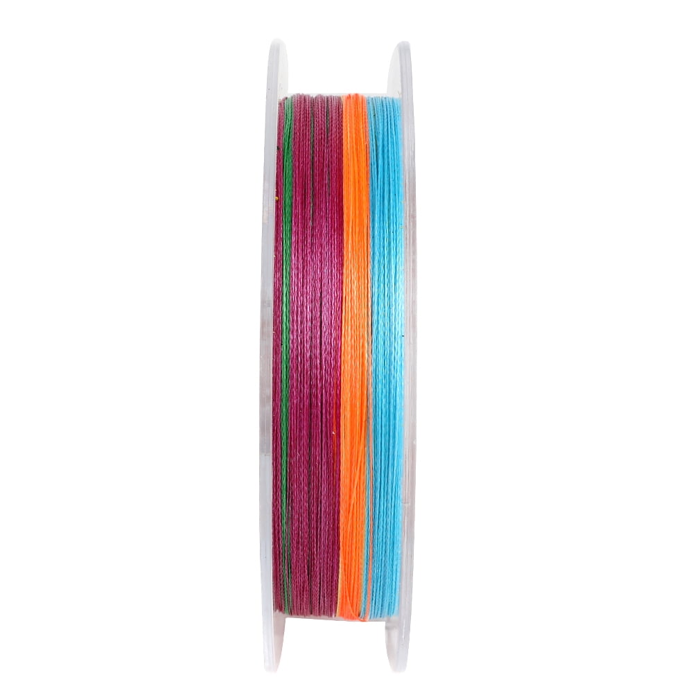 HERCULES Super Strong 1000M 1094 Yards Braided Fishing Line 8 LB Test for Saltwater Freshwater PE Braid Fish Lines 4 Strands - Multicolor, 8LB (3.6KG), 0.10MM