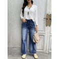 thumbnail image 4 of Plus Size Apay Women`s Jeans High Waisted Tie Ties and Elastic Waist Design Fashion Trends Casual and Versatile Regular Sizes, 4 of 10
