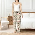 thumbnail image 5 of Uemuo Squirrel In The Forest Pattern Women's Wide Leg Palazzo Lounge Pants with Pockets Light Weight Loose Comfy Casual Pajama Pants-Large, 5 of 9