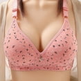 thumbnail image 2 of Eashery Lace Bras For Women Women's Plus Size Add 89 and a Half Cup Push Up Underwire Convertible Lace Bras Pink 40, 2 of 5