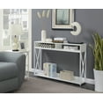 thumbnail image 3 of Convenience Concepts Tucson Deluxe 2 Tier Console Table, White, 3 of 6