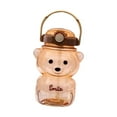 thumbnail image 4 of Vaso portátil reutilizable con forma de oso y pajita de apertura ancha 1000ml cafe, 4 of 9