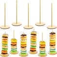 thumbnail image 1 of 5 soportes de madera para donas, soporte para donas, soporte de exhibición desmontable para donas para suministros de fiesta de cumpleaños de boda (estilo redondo) Ormromra WRJM-301, 1 of 7