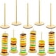 thumbnail image 1 of 5 soportes de madera para donas, soporte para donas, soporte de exhibición desmontable para donas para suministros de fiesta de cumpleaños de boda (estilo redondo) Jormftte WRJM-301, 1 of 7