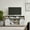 White, variant on Barara King Entertainment Center, TV Console Table,TV Stand Sliding Barn Door Modern&Farmhouse Wood Entertainment Center for TVs Up to 65",Natural Brown