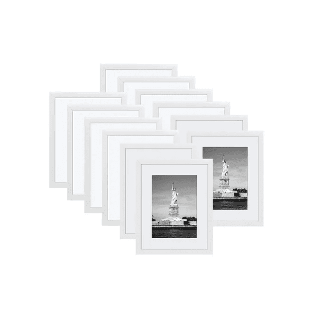 12 Piezas Marco De Fotos Marcos Cuadros Decorativos Retrato Xtellar blanco