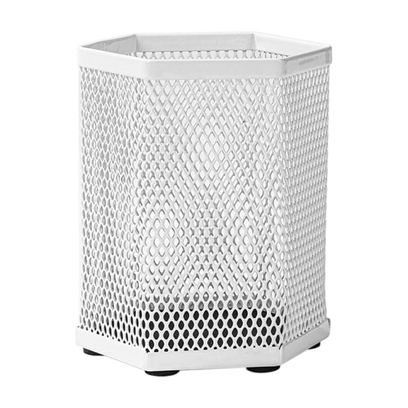 Back to School Supplies,Metal Mesh Pen Holder Hexagonal Pen Container Desk Organizer Pencil Cup for Office School Home Workspace Storage and Organization