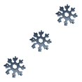 thumbnail image 1 of maskred 18-in-1 Snowflake Multi-tool tool Card Combination Compact Portable Outdoor spanner wrench Multifunction Camping Tool black 3Set, 1 of 6