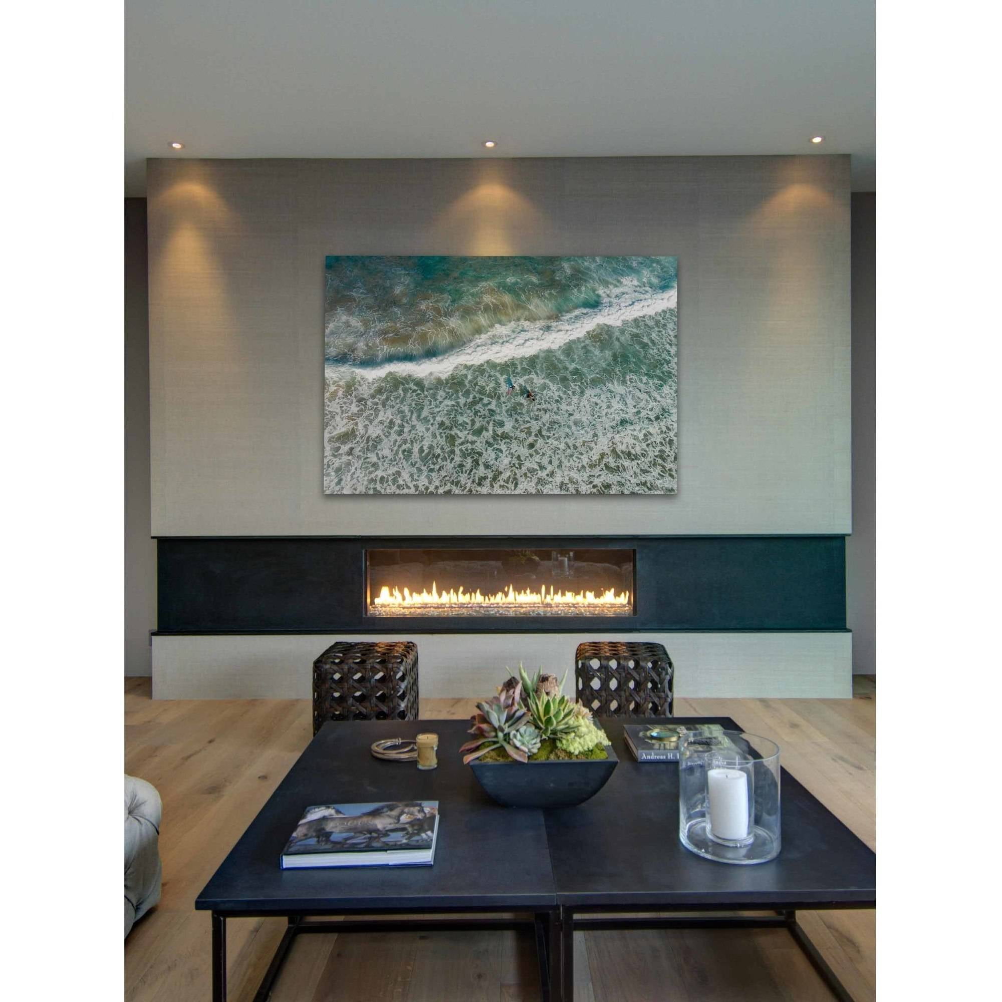 Marmont Hill "Crashing Tide" by Karolis Janulis Painting Print on Wrapped Canvas
