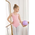 thumbnail image 2 of Oudiya Leotard for Girls Sleeveless Gymnastic Leotards Hollow Back Ballet Dance Unitards Bodysuit for 3-13Y, 2 of 6