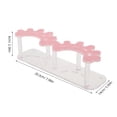 thumbnail image 5 of OULII Pink Acrylic Tweezer Holder Stand for Home  8 Slots Lash Organizer with Elegant Design and Stable Base, 5 of 8