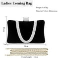 thumbnail image 2 of Velvet Evening Bag for Women Rhinestone Clutch Bag Sparkly Handbag, 2 of 6