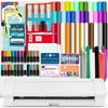 Silhouette White Cameo 4 PLUS - 15" w/ Blade Pack, 38 Sheets Vinyl, HTV, Pens