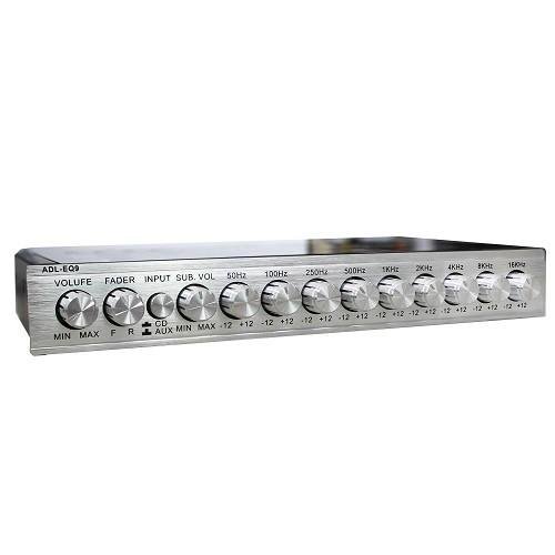 Ecualizador Parametrico 9 Bandas Fader Subwoofer Audiolabs CHADL-EQ9