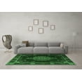 thumbnail image 3 of Ahgly Company Indoor Round Persian Emerald Green Traditional Area Rugs, 4' Round, 3 of 4