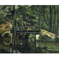 thumbnail image 2 of Cezanne, Paul 17x15 Black Ornate Wood Framed with Double Matting Museum Art Print Titled - The Bridge at Maincy - Le Pont de Maincy, 2 of 4