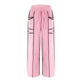 thumbnail image 4 of Womens Barrel Wide Leg Pants Plus Size Drawstring Waist Sweatpants 2025 Fall Winter Casual Trousers With Pockets, 4 of 7
