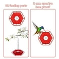 thumbnail image 4 of Hummingbird Feeder, Hummingbirds Feeder, Ant and Bee Proof, 2025 Hummingbird Feeders for Outdoors Hanging, Easy to Clean and Refill (1PC-Red), 4 of 6