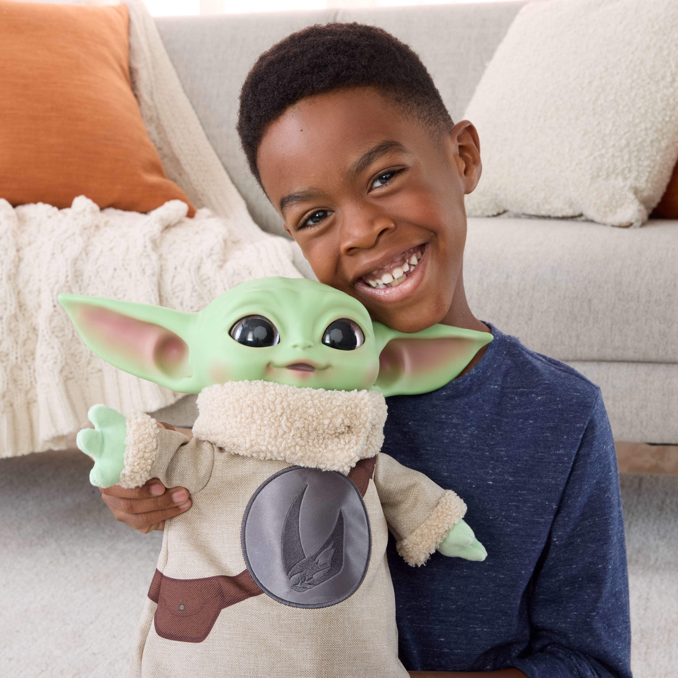 Star Wars The Mandalorian & Grogu Movie Grogu Rondel Design Vinyl Head Soft Plush Body