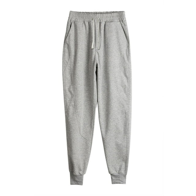 ShomPort Sweatpants for Mens Drawstring Cinch Bottom Straight Leg Ankle Length Cotton Soft Trousers Athletic Jogger Pants with Pockets