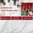 thumbnail image 7 of Valances for Windows Christmas Snowman Rod Pocket Cafe Window Treatments Valance Curtains for Kitchen Bathroom Laundry Basement Windows 54"x18", 7 of 7