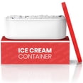 thumbnail image 1 of Recipiente para helado BALCI de 2 litros con tapas de silicona y cuchara, color rojo, 1 of 1