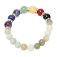 thumbnail image 2 of Pulsera de cuentas de chakras, 7 chakras, cristales curativos, pulsera de meditación, relajación, alivio del estrés, pulsera de cristal para mujeres y hombres tipo 3, 2 of 5