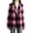 Pink, variant on Plaid Blazer Jacket for Women Long Sleeve Blazer Lapel Button Work Formal Blazer Jackets Red L