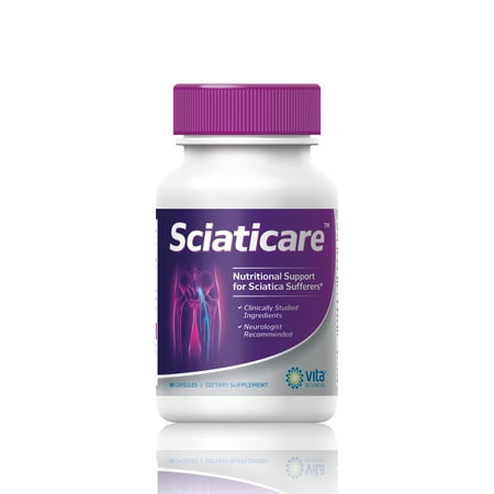 Vita Sciences Sciaticare – Sciatica Nerve Support Supplement with R-ALA, Acetyl-L-Carnitine, B Vitamins & Ginger – 60 Capsules