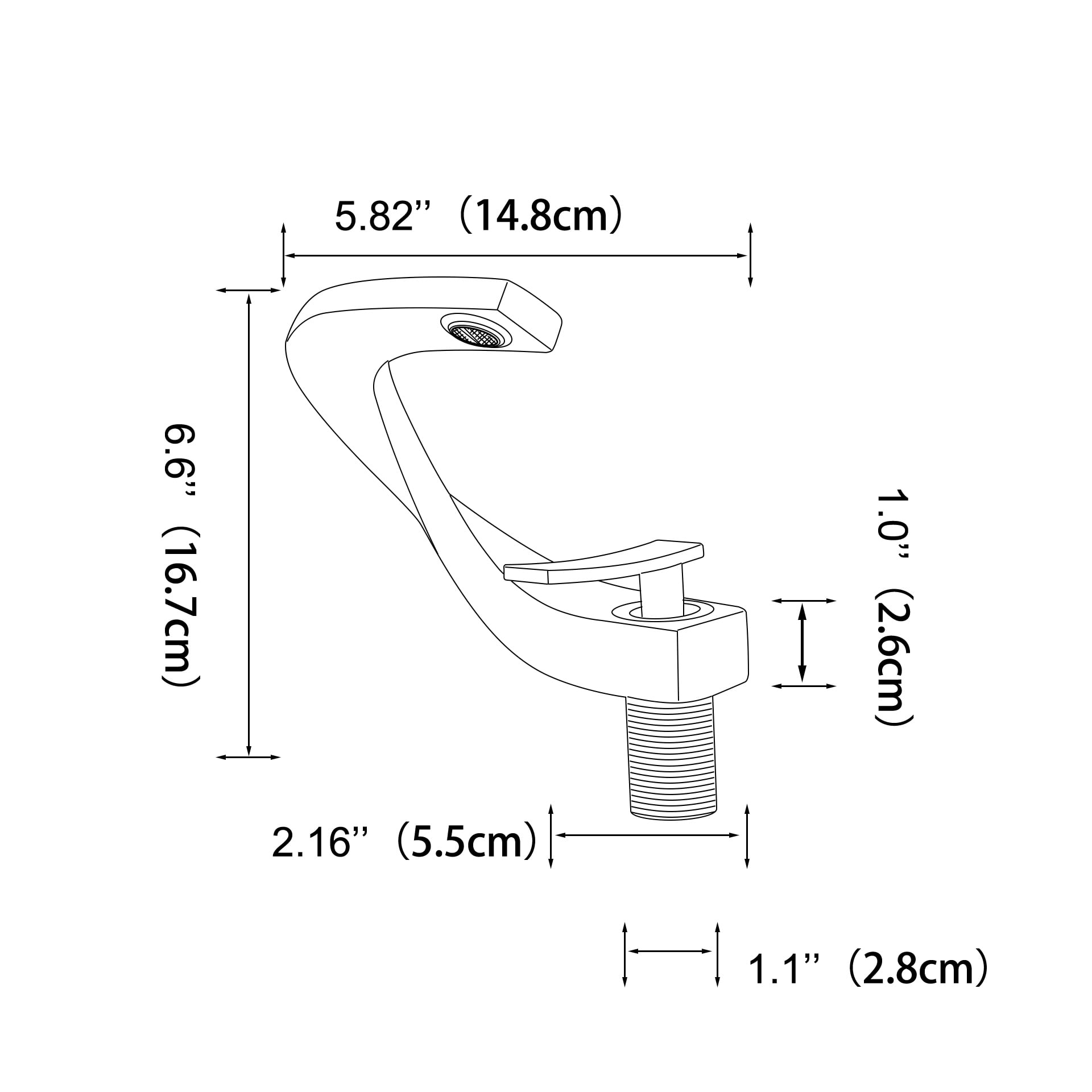SOKNARKU Modern Bathroom Sink Basin Faucet Brass Single Hole Single Handle Deck Mount Cold And Hot Mixed Creative Design Tap Including Two US Standard 3/8 Hoses Bronze