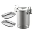 thumbnail image 1 of Elodie Camping Cooking Pot Cookware Cooking Utensils Portable Sturdy Soup Pot Stainless Type A, 1 of 8