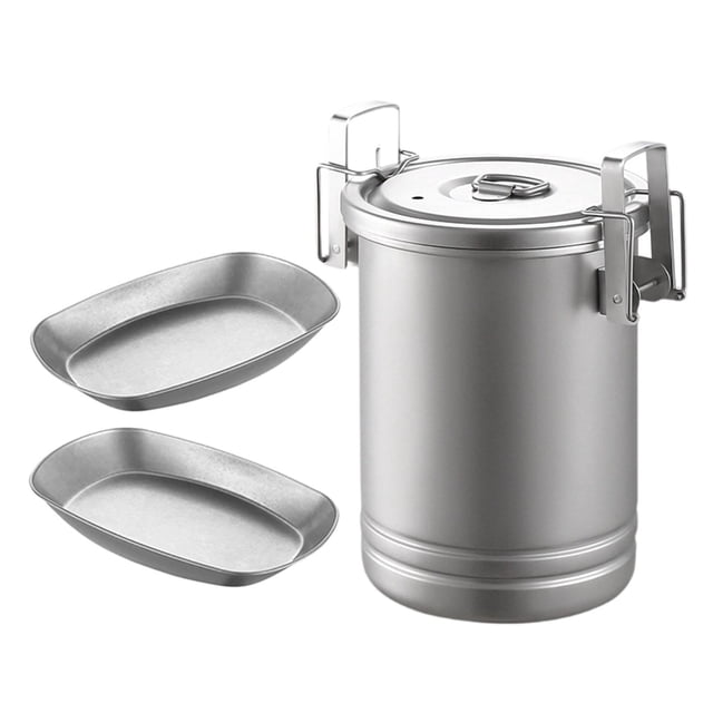 Elodie Camping Cooking Pot Cookware Cooking Utensils Portable Sturdy Soup Pot Stainless Type A