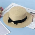 thumbnail image 2 of BadPiggies Summer Sun Hat for Women Wide Brim Sun Protection Straw Hat for Beach and Fishing (Beige), 2 of 10