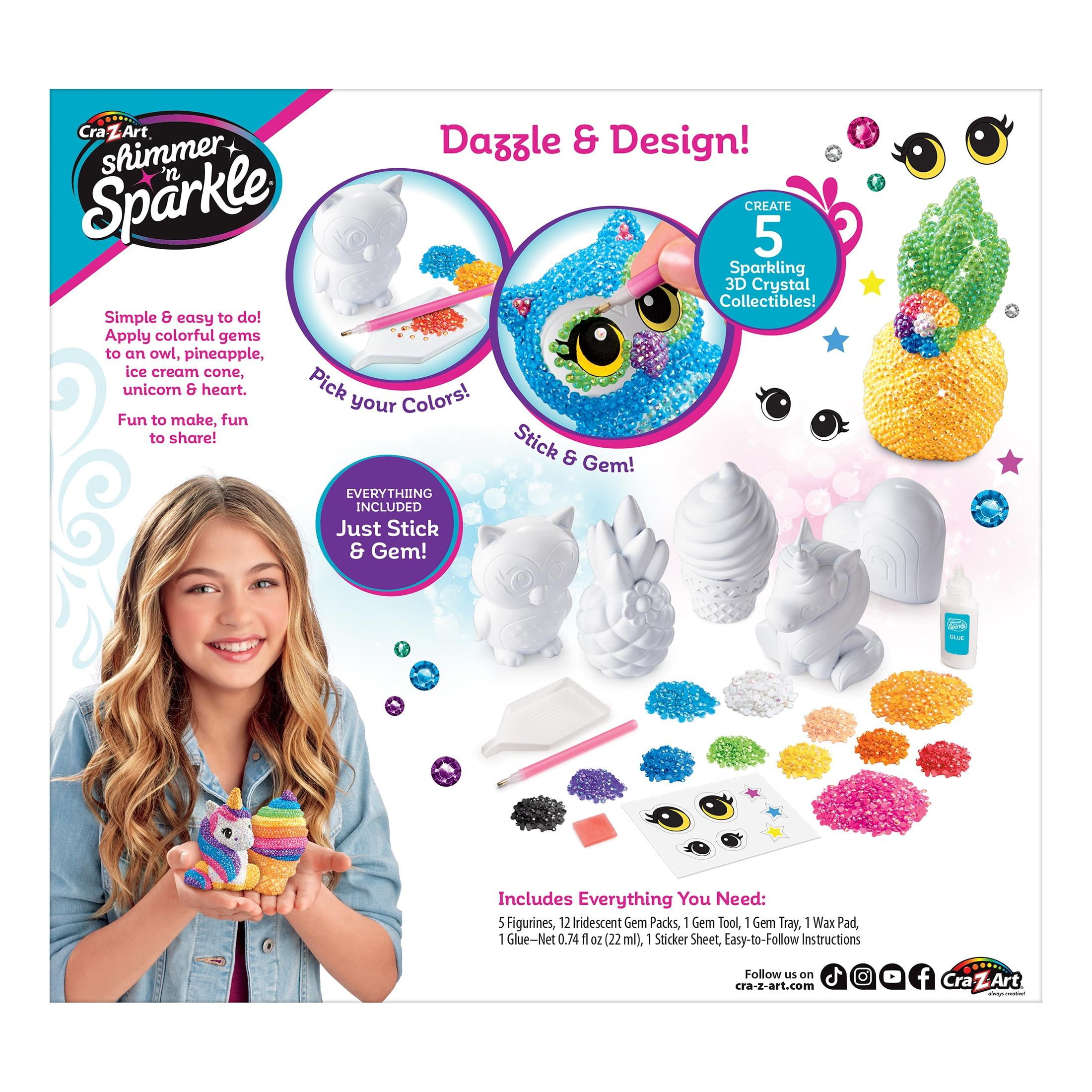 Cra-Z-Art Shimmer N Sparkle 3D Crystal Gem Creations Design & Dazzle