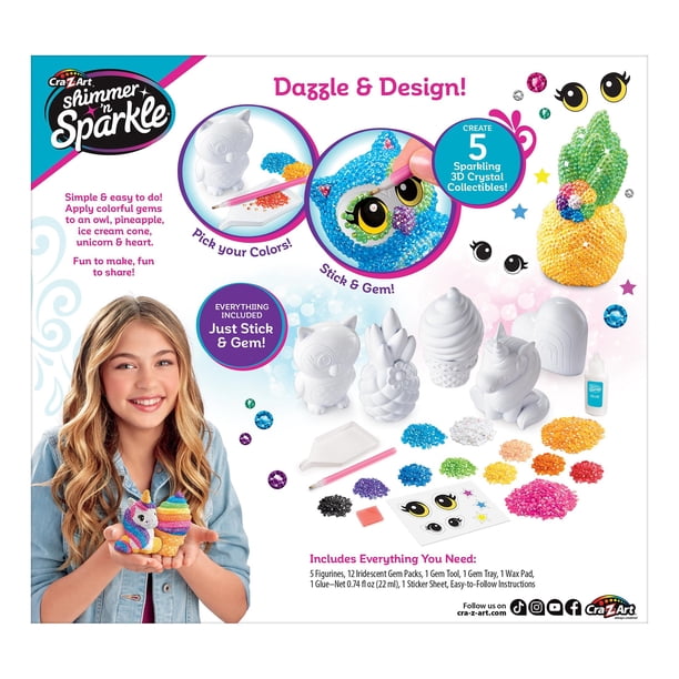 Cra-Z-Art Shimmer N Sparkle 3D Crystal Gem Creations for Crafts