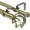 Antique Brass, variant on Urbanest Adjustable Double Curtain Rod Set Zeffoli Manhattan Finials – 1″ Front & 3/4 Back Rod With Glossy White Rod, 84-120 Inches