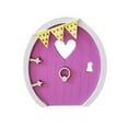 thumbnail image 2 of cpengpj Fairy Door Wooden Miniature Fairy Garden Doors Outdoor Mini Fairy Gnome House Accessories for Tree Trunk Ornaments Garden Miniatures, Garden Sculptures and Statues, 2 of 3