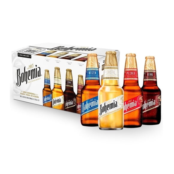 Cerveza  Bohemia Variety 24 Pack de 355ml c/u