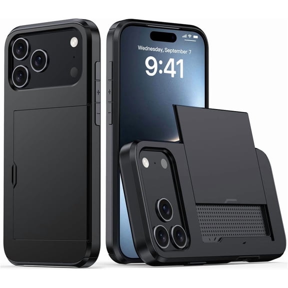 Case for iPhone 17 16 15 14 Plus 13 12 11 Pro Max 17Air 16e 13Mini 12Mini with Wallet Card Holder Shockproof Protective Cover,Army Green,for iPhone17