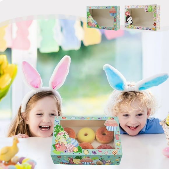 Easter Party Decorations,Easter Bunny Decor,Easter Bunny Snack Box Cake Box Window Easter Party Candy Box Gift Box Holiday Gift Decoration,Candy for Easter Eggs,Candy Gift Box,Easter Candy Eggs