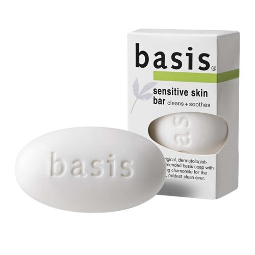 Basis Sensitive Skin Bar Soap Cleanns Plus Smoothes, 4 oz by Basis