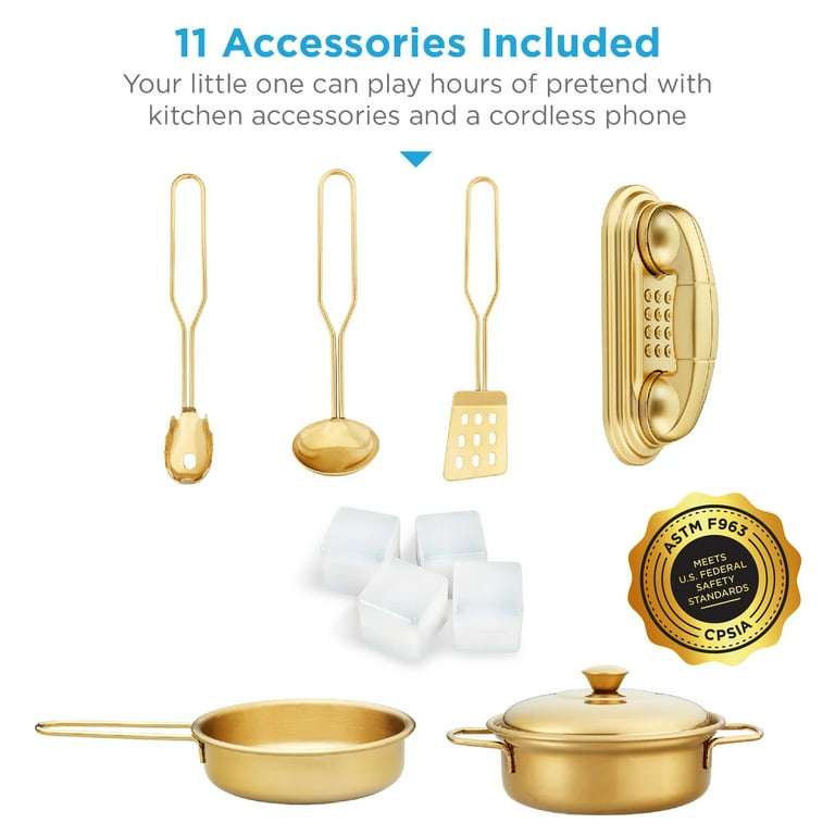 Brass kitchen play set sale