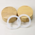 thumbnail image 4 of Amosfun Silicone Ring for Glass Jars White 5Pcs 3x0.1in Sealing Rings, 4 of 6