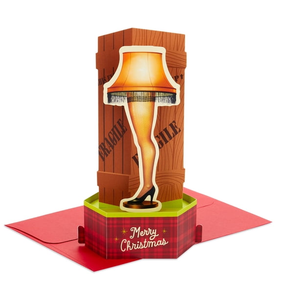 Hallmark Paper Wonder A Christmas Story Pop Up Card (Leg Lamp)