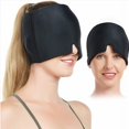 thumbnail image 2 of Gel Hot Cold Therapy Headache Migraine Relief Cap Black, 2 of 4
